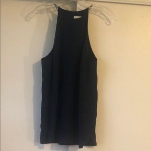 Navy blue silk Zimmermann racerback tank